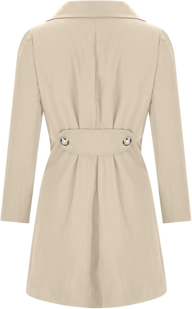 Amazon.com: HGps8w Women's Classic Double Breasted Trench